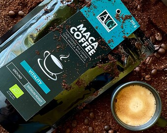 Café Maca Bio - Adaptogène, Vitalité, Maca, Arabica, Energie, Sain, Respectueux de l’estomac