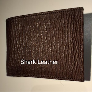 Dark Brown Shark-Leather wallet