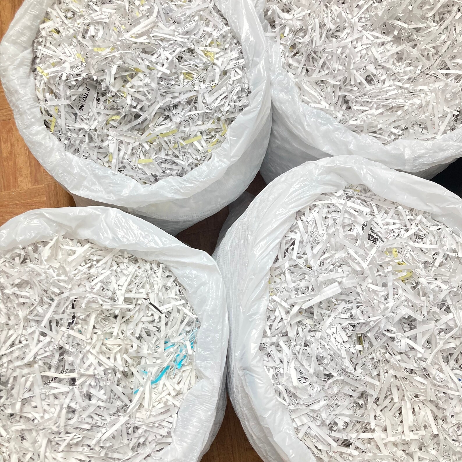 2 Lb Recycled Shredded Paper With Text for Packaging Paper Etsy
