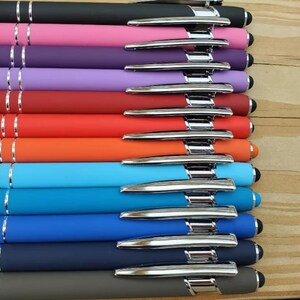 Custom Laser Engraved Personalized Pen With Stylus Pen for your Bridal Party Custom Gift Gift for Him Gift for Her Graduation image 4