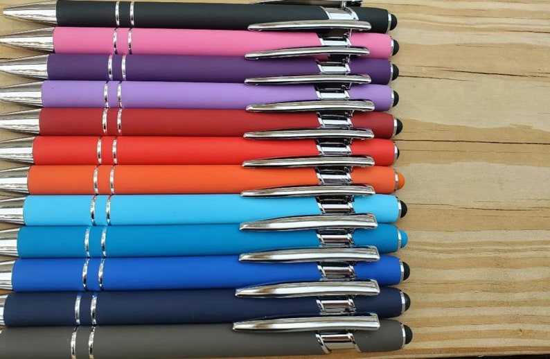 Custom Laser Engraved Personalized Pen With Stylus Pen for your Bridal Party Custom Gift Gift for Him Gift for Her Graduation image 4