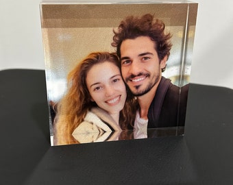 Personalized Photo Block | Durable Acrylic | Your Photo Printed! | Gift For Her, Him, Mother, Boyfriend, Father | Quick Delivery!