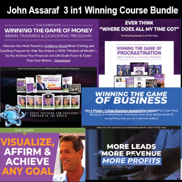 John Assaraf  3 in1 Winning Course Bundle