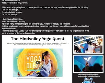 Die Mindvalley Yoga Quest