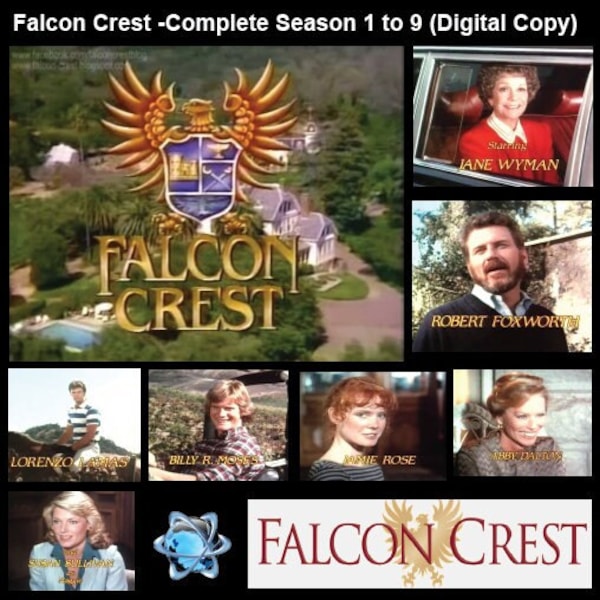 Falcon Crest -Complete 9 Seasons (Digital Copy)