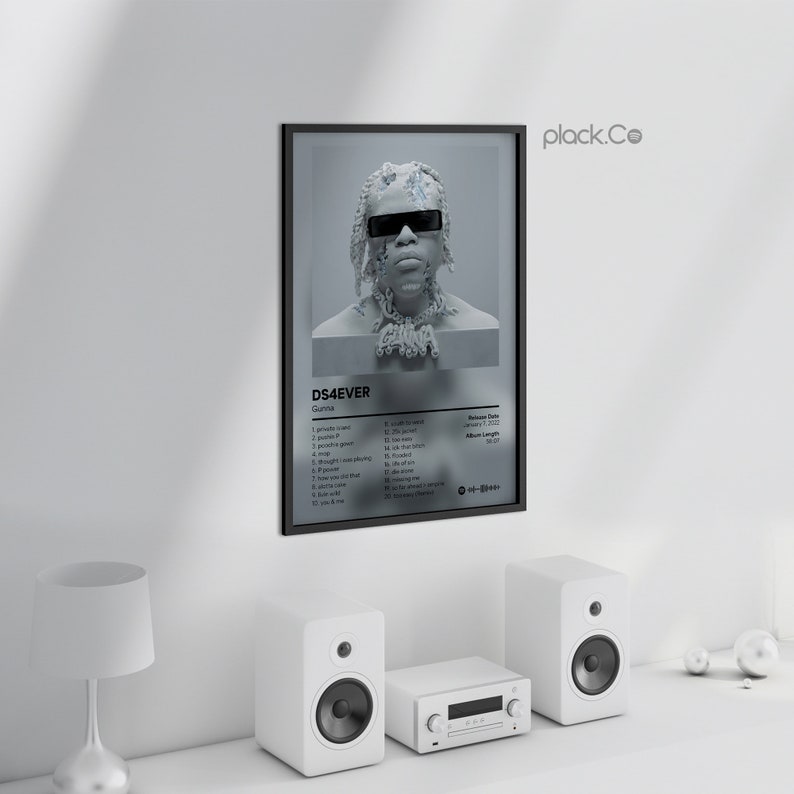 Gunna DS4EVER Custom Album Poster Hip Hop Wall Art Etsy