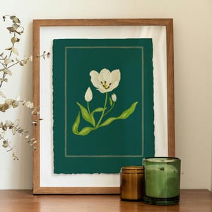 Southern Floral Wall Art: Grandmillennial Style Print (Digital Download)