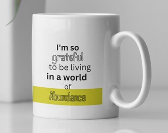 Personalized Gratitude Mug | Manifesting Law of Attraction