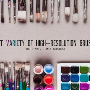 650 Procreate Brushes, Mega Bundle for Procreate, Digital Paper, 24 ...