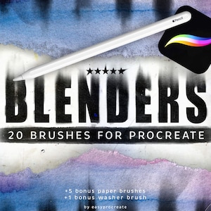 Procreate Blending Brushes, Smudge Brushes Procreate, Blender Brush Set, Procreate Blender Brushes, Soft Shadows Blending Brush Bundle