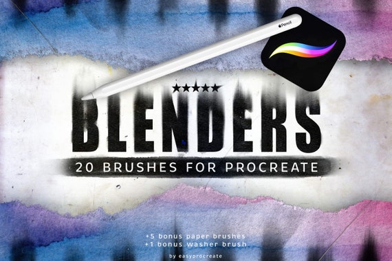 Procreate Blending Brush Set: Soft Shadows, Paper Textures
