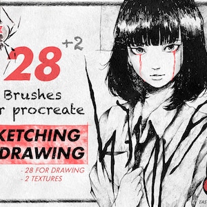 Procreate Skizzen Pinsel: Anime & Comic Art (Pinselset)