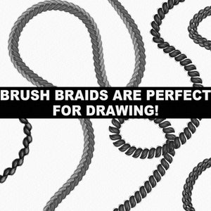 Procreate Hair Brushes, Procreate Braids, Procreate Brushes Hair, Curly Hair Procreate Stamps, Procreate Black Hair Brush, Blonde Hair Brush image 7