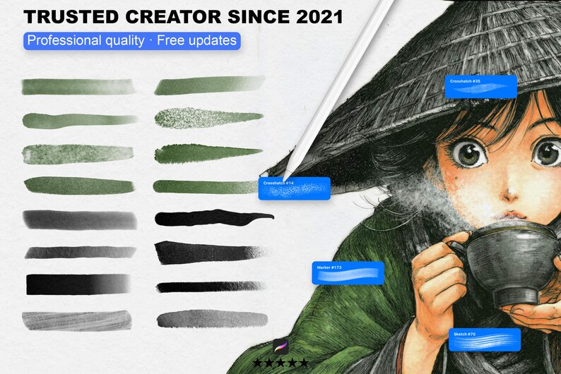 5000+ Procreate Brushes Mega Bundle - Procreate Brush Set for Ipad ...
