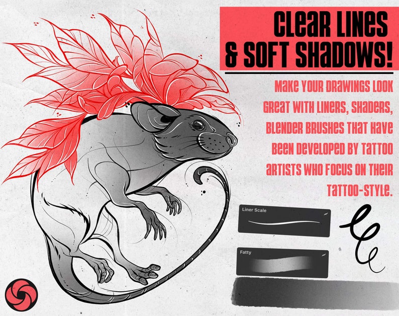 Tattoo Ultimate Kit for Procreate Tattoo Shading Brushes Etsy