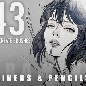 43 Procreate Brushes, Liners and Pencils For Procreate, Micron Pen Brushes, Marker Brushes, Procreate Brush, Multiliner, Fine Liner Brushes