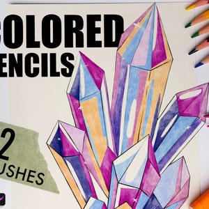 Procreate Brushes - Color Pencils Procreate Pack, Doodle Procreate Brushes, Digital Drawing Brushes For iPad, Sketch Brush Pack Procreate