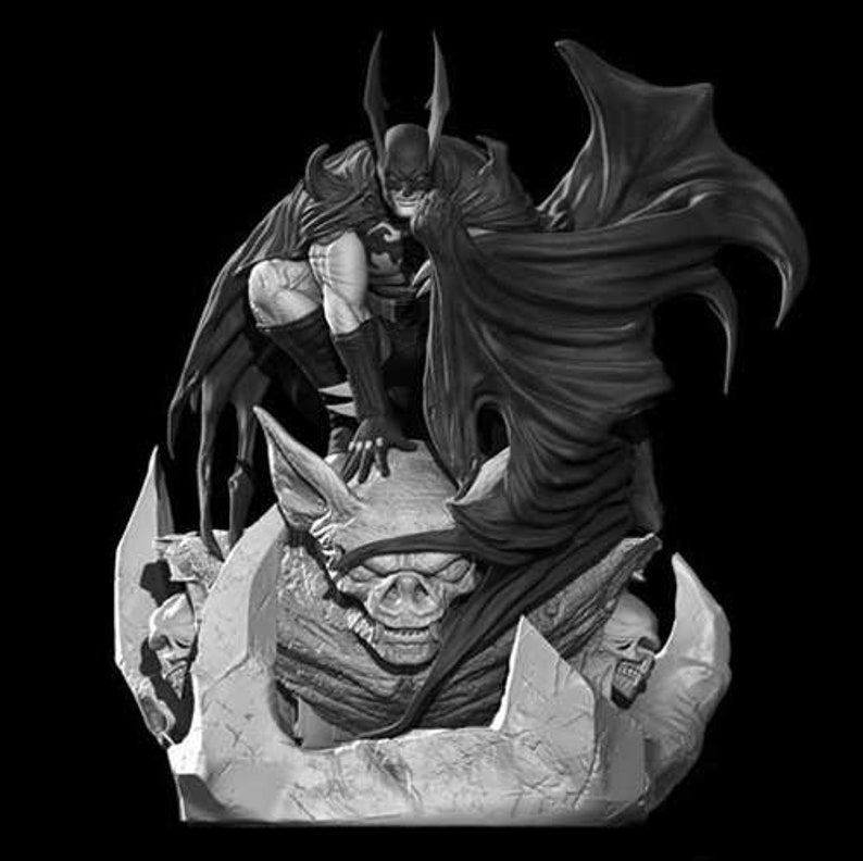 Vampire Batman STL Figure Statue STL 3D Print DC Batman - Etsy