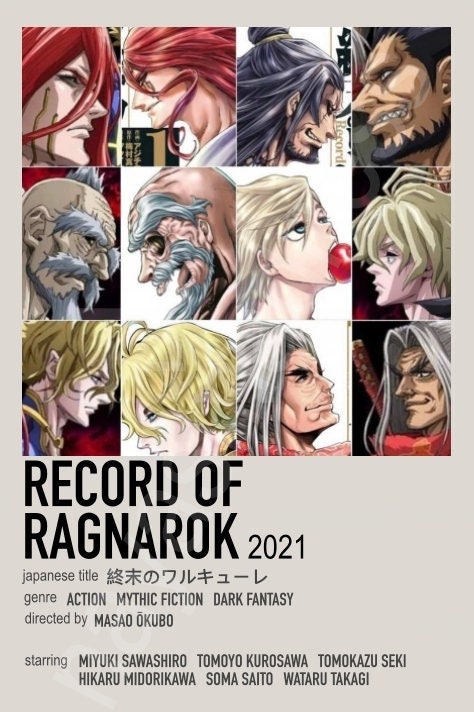 It's the official 1 year anniversary of the release of Record of Ragnarok's  anime : r/ShuumatsuNoValkyrie