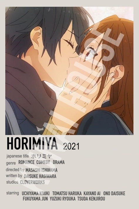 Horimiya watch tv show (2000s Classic Romance Anime Series Posters