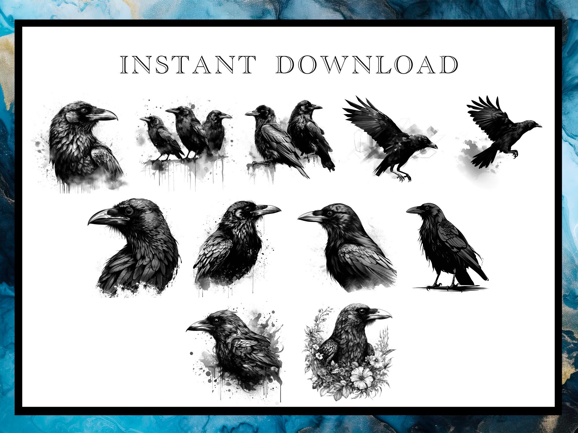 Raven Designs for as Brushes With High Quality. Etsy Canada