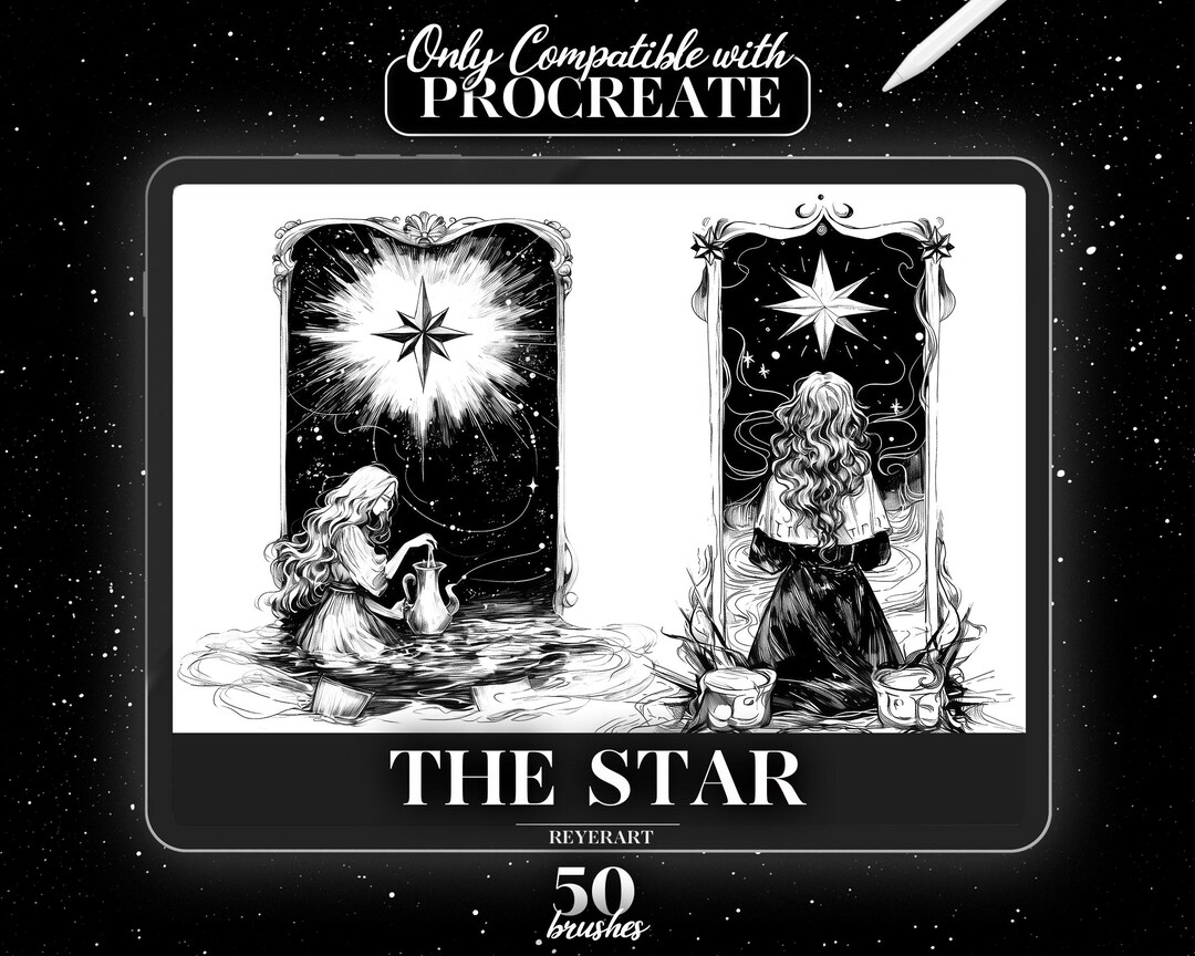 The Star Procreate Brush Set | 50 High-quality Digital Brushes ...
