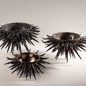 Moderne Kunst Keramikdosen, schwarze Keramik Zuckerdose, schöne handgemachte Vorratsdose, Zuckerdose, Konker Schüssel für die Küche Bild 9