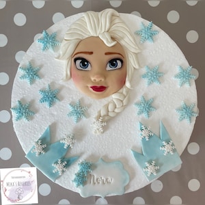 Elsa inspiriert Fondantfiguren Set, Elsa inspiriert Tortenaufleger, Eiskönigin Tortendeko, Eiskönigin Fondandeko,Elsa inspiriert Cake Topper