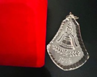 Vintage Waterford Crystal 1978 Christmas Ornament - Excellent Condition