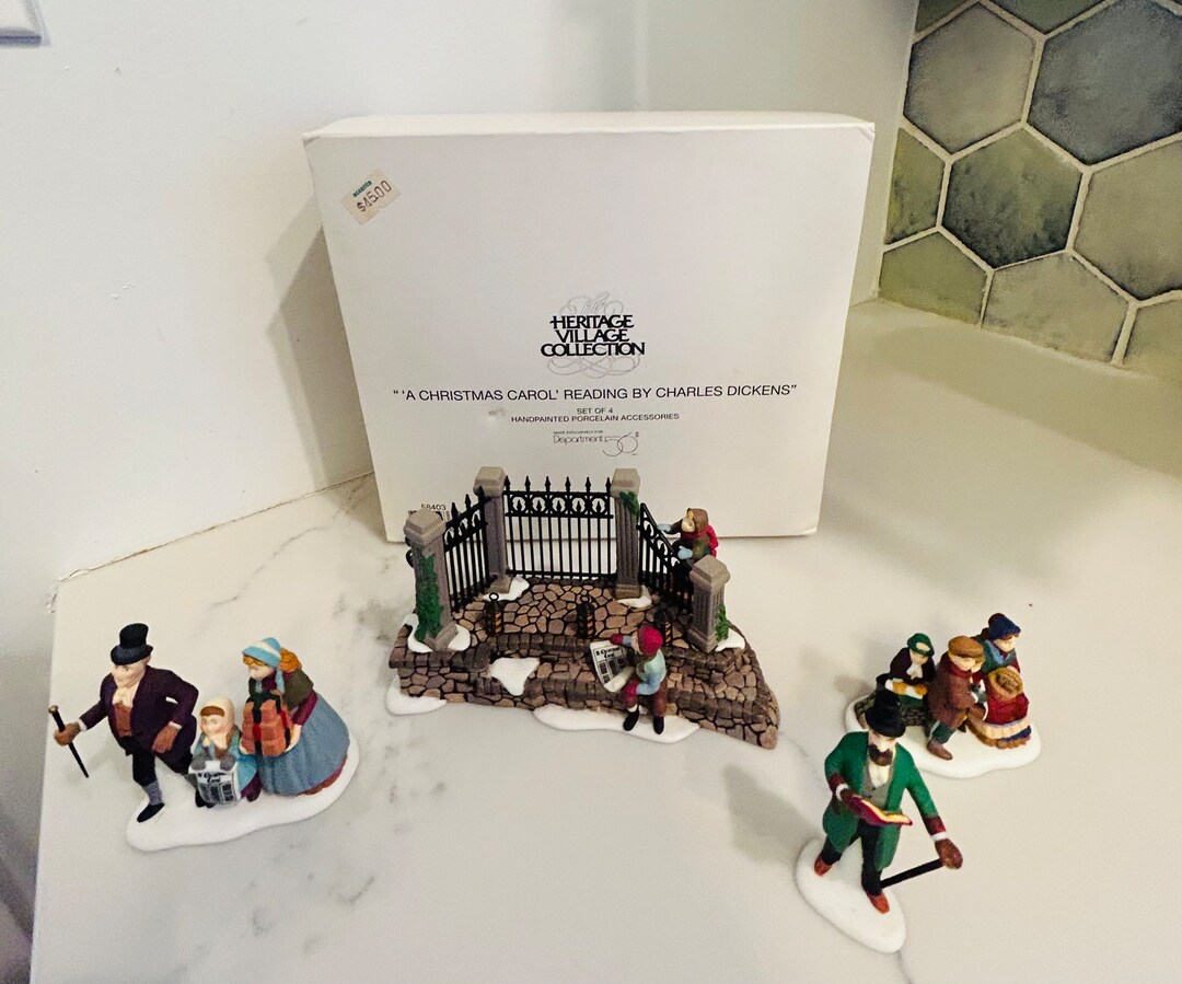 Department 56 A Christmas Carol Reading by Charles Dickens Dickens