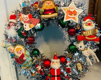 Vintage handmade wreath