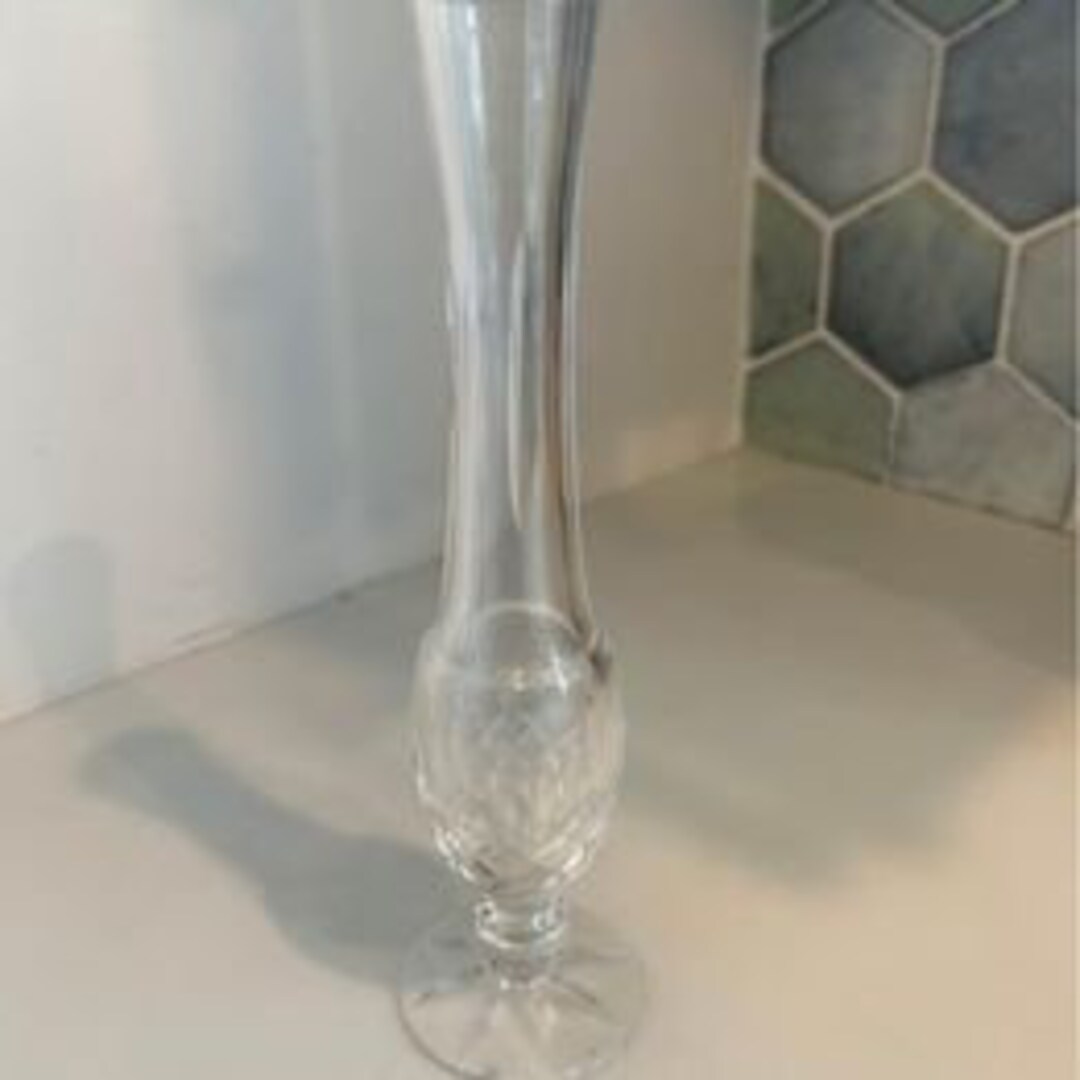 Waterford Crystal Footed Lismore Bud Vase Etsy