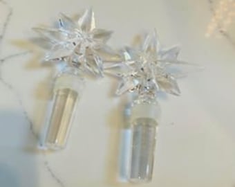 Pair of Waterford Crystal Star Bottle Stoppers! Excellent Condition!