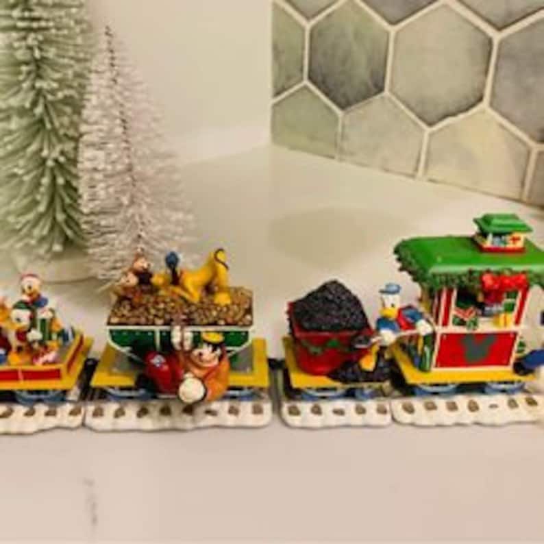 Danbury Mint Disney Mickey Express Christmas Holiday Train Etsy