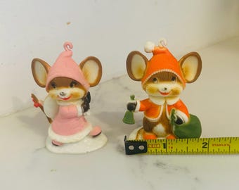 Vintage Hong Kong Mouse Ornaments