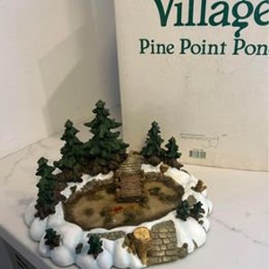 Retired Department 56 Original Snow Village  "Pine Point Pond"