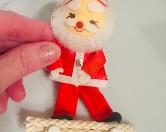 Vintage Made in Japan 1960’s Santa ornament