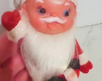 Vintage 1950’s Made in Hong Kong Santa Ornament