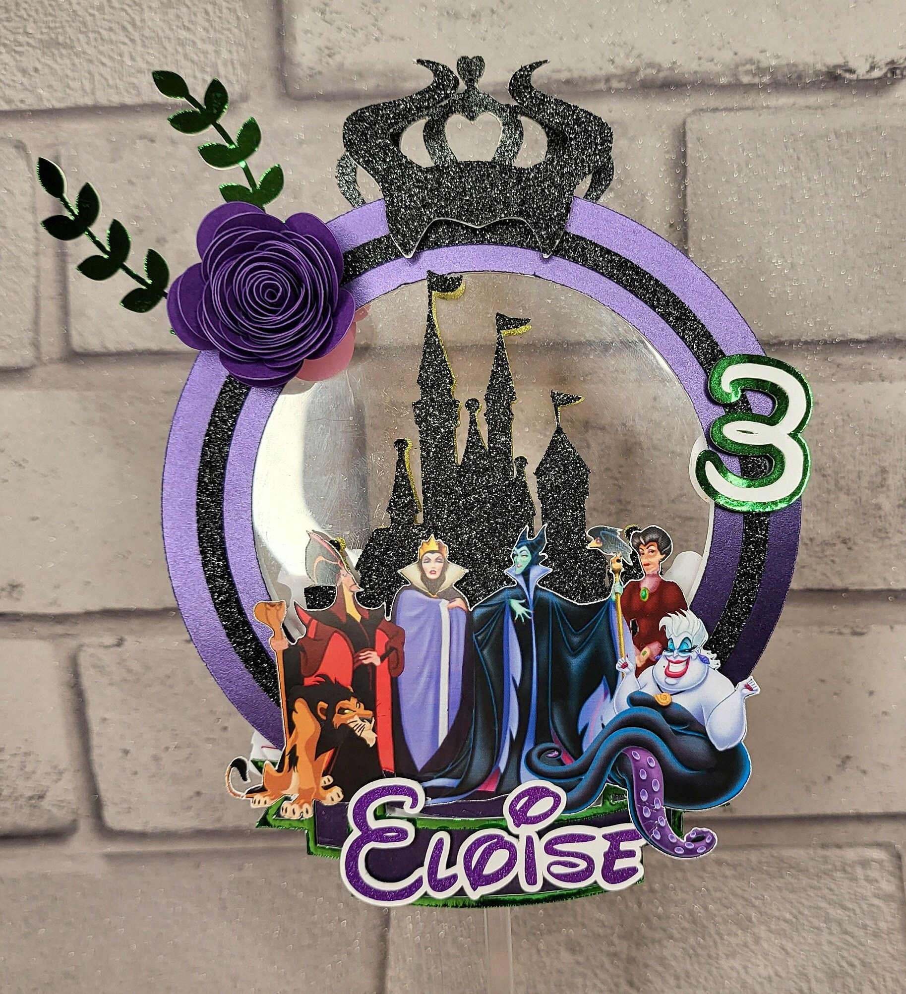 Villain 3D Cake Topper Etsy