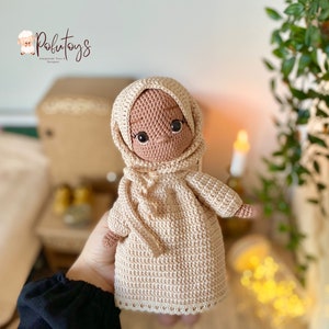 Amigurumi Zeynep hijab doll crochet pattern image 5