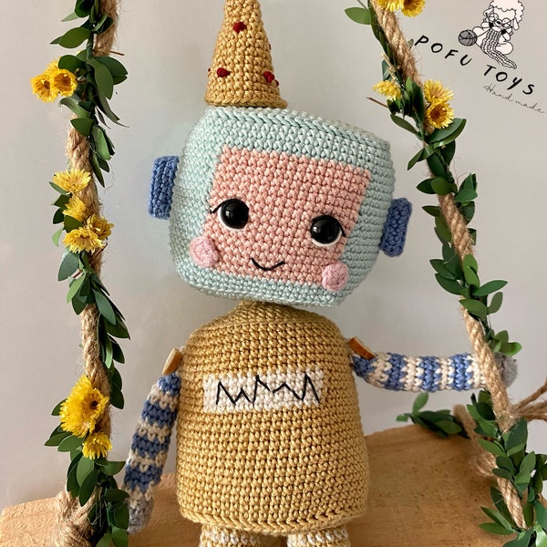 Amigurumi Robot Stars English crochet pattern