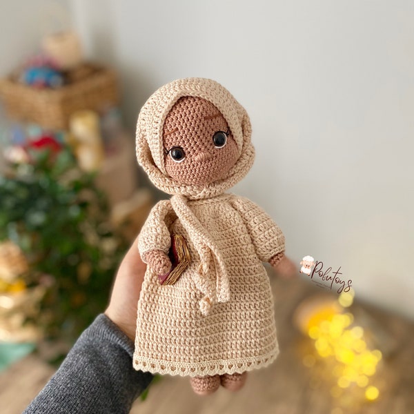 Modèle au crochet pour poupée hijab Amigurumi Zeynep