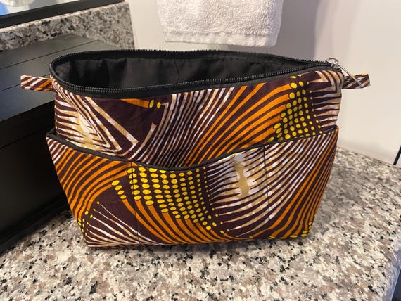 Large Kitenge Cosmetic Bag