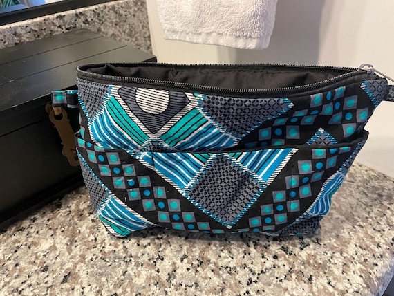 Multipurpose Kitenge Zipper Pouch – Handmade in Tanzania | Cosmetic, Travel, Tech & Organizer Bag