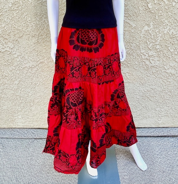 Bohemian Kanga Skirt – Handmade in Tanzania | African Print Maxi Skirt with Swahili Message | Ethical Fashion by DressCodeZanzibar