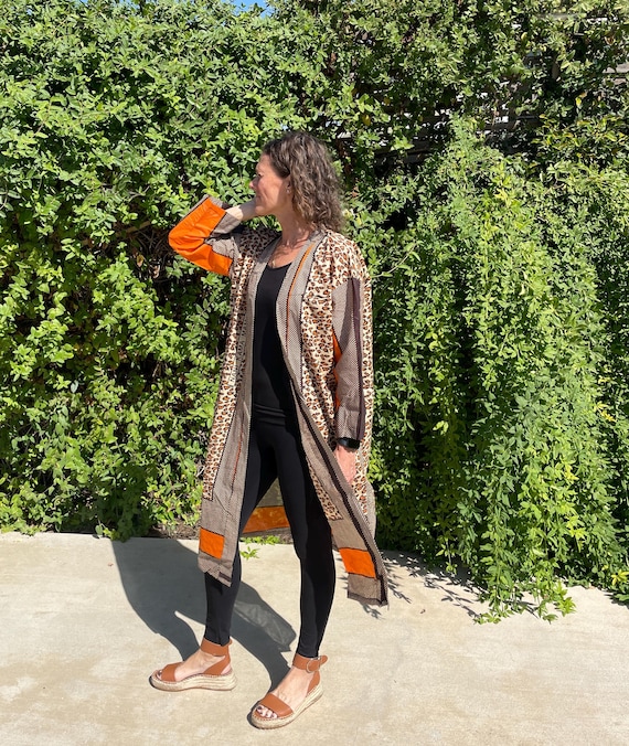 Handmade African Kimono Jacket – Kanga Fabric with Swahili Proverbs | Fair Trade | DressCodeZanzibar