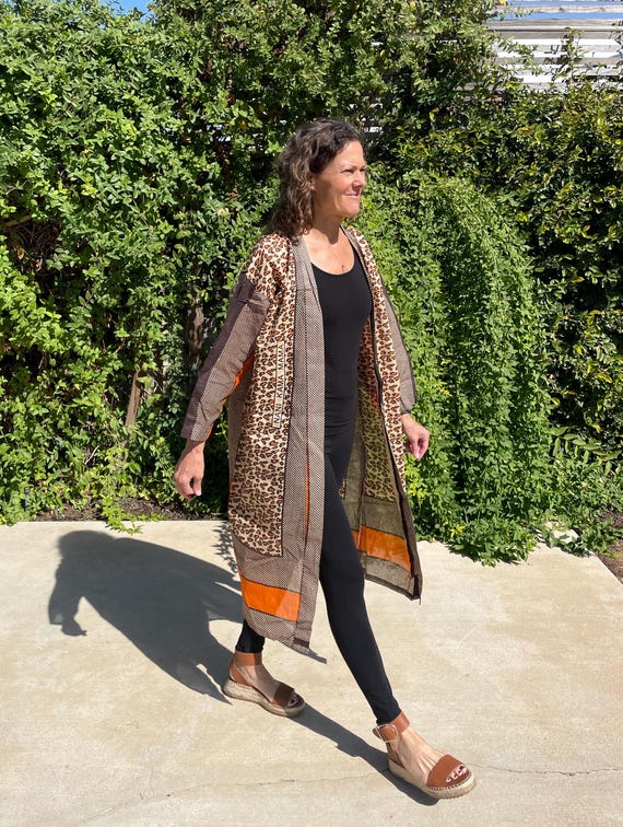Handmade African Kimono Jacket – Kanga Fabric with Swahili Proverbs | Fair Trade | DressCodeZanzibar