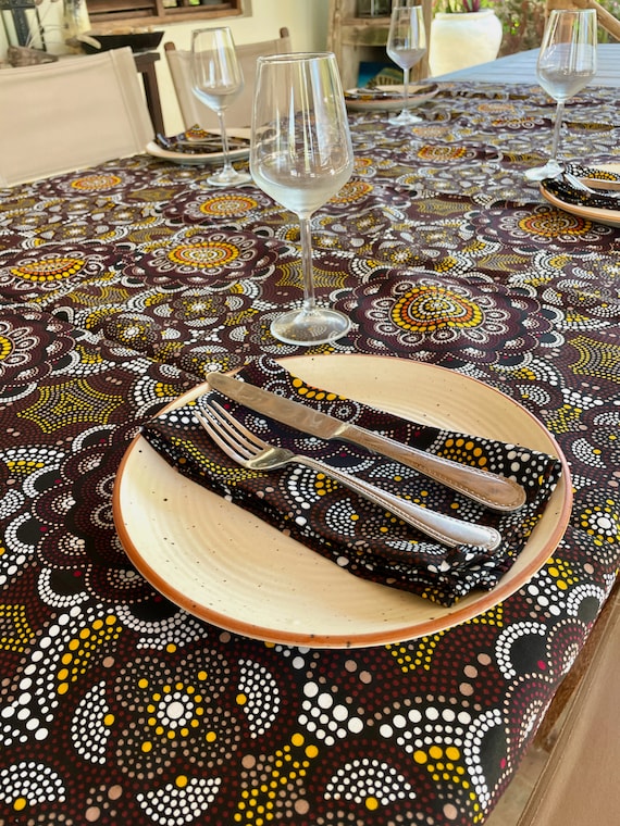 Tablecloths Made Using East African Kitenge; 60"W X 90"L