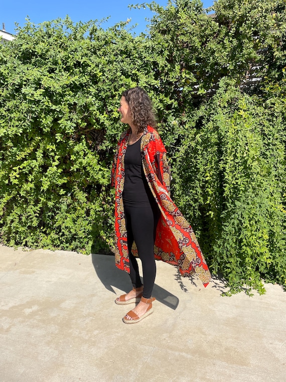 Handmade African Kimono Jacket – Kanga Fabric with Swahili Proverbs | Fair Trade | DressCodeZanzibar