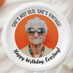 Design Your Own Paper Plates • Personalized Disposable Birthday Paper Plates • Party Decorations • Anniversary Party Decor • Cake Plates